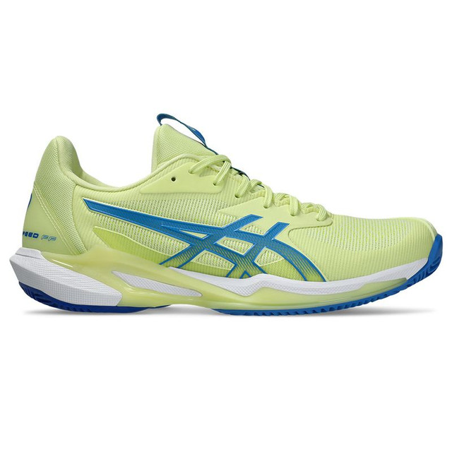 Asics Solution Speed FF 3 Womens Clay Tennis Shoe - Huddle Yellow/Blue Coast