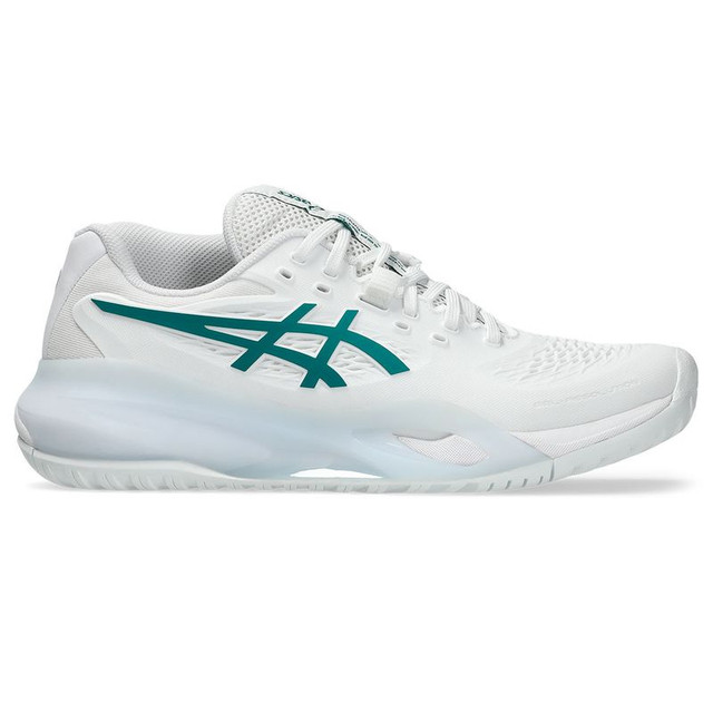 Asics Gel Resolution X Womens Tennis Shoe - White/Pitch Green