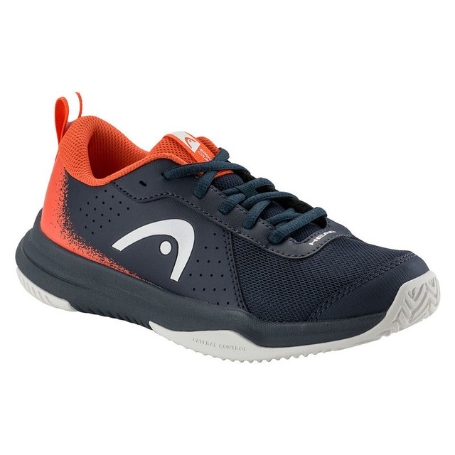 Head Sprint Court 4.0 Junior Tennis Shoe - Dark Blue/Red