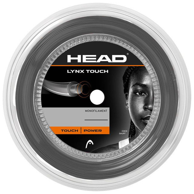 Head Lynx Touch 16G Transparent Black Tennis String REEL