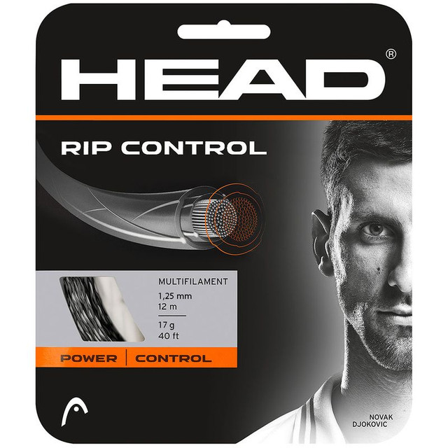 Head Rip Control 17G Black Spiral Tennis String