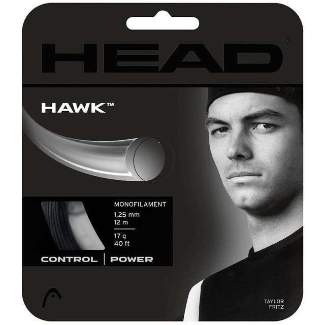 Head Hawk 17G Black Tennis String