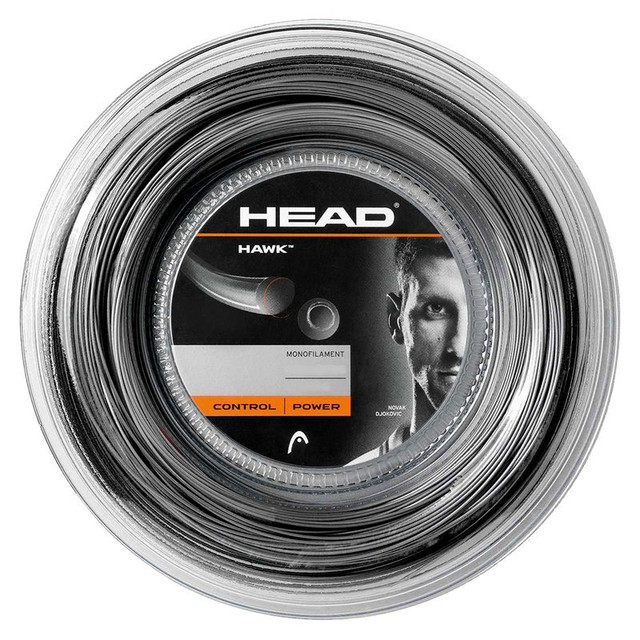 Head Hawk 16G Black Tennis String REEL