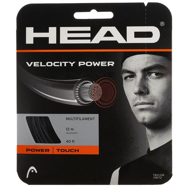 Head Velocity Power 17G Black Tennis String