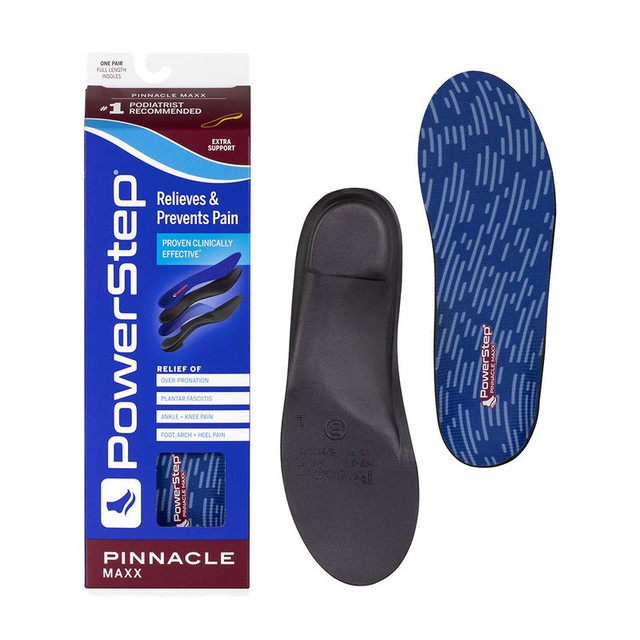 Powerstep Pinnacle Maxx Orthotic Insoles (Full-Length Pair) 31005