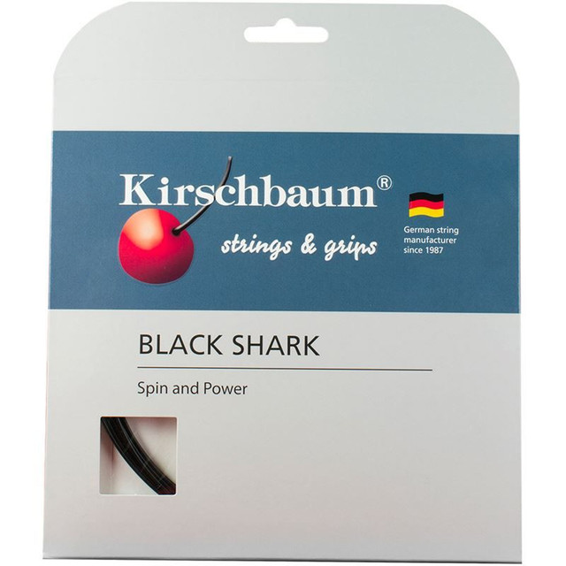 Kirschbaum Black Shark 17G (1.25mm) Black Tennis String
