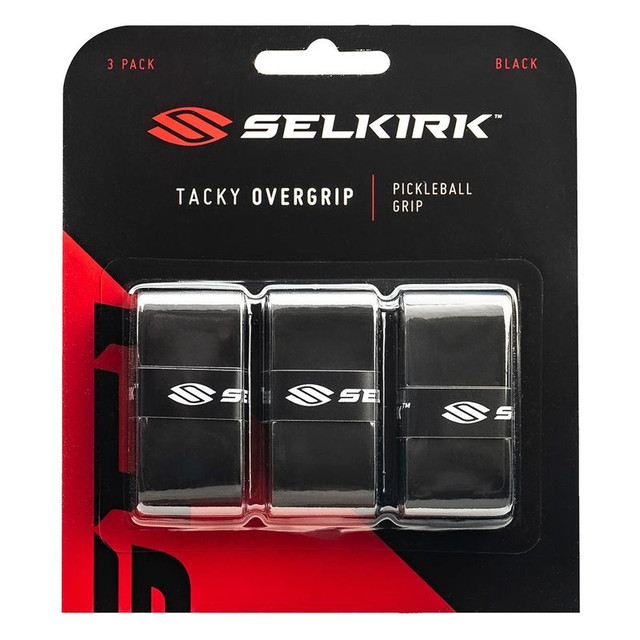 Selkirk Tacky Pickleball Overgrip 3pk - Black