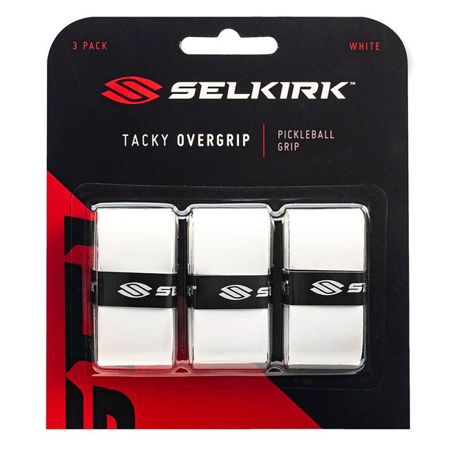 Selkirk 3pk Tacky Pickleball Overgrip - White