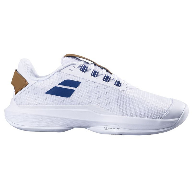 Babolat Jet Tere 2 All Court Wimbledon Mens Tennis Shoe - White/Blue Navy