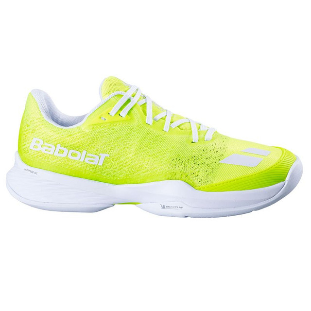 Babolat Jet Mach Womens Pickleball Shoe - Fluo Yellow/White