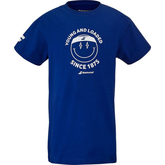 Babolat Boys Exercise Cotton Tee - Sodalite Blue