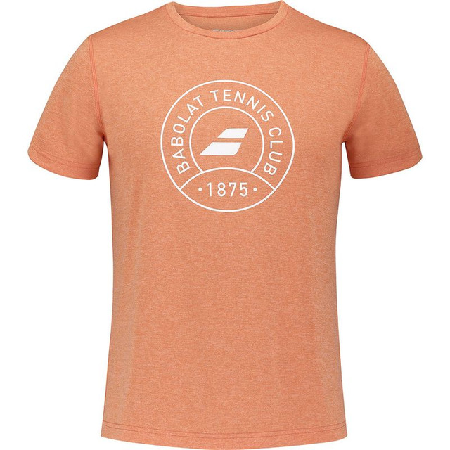 Babolat Exercise Graphic Tee Shirt - Vibrant Orange Heather