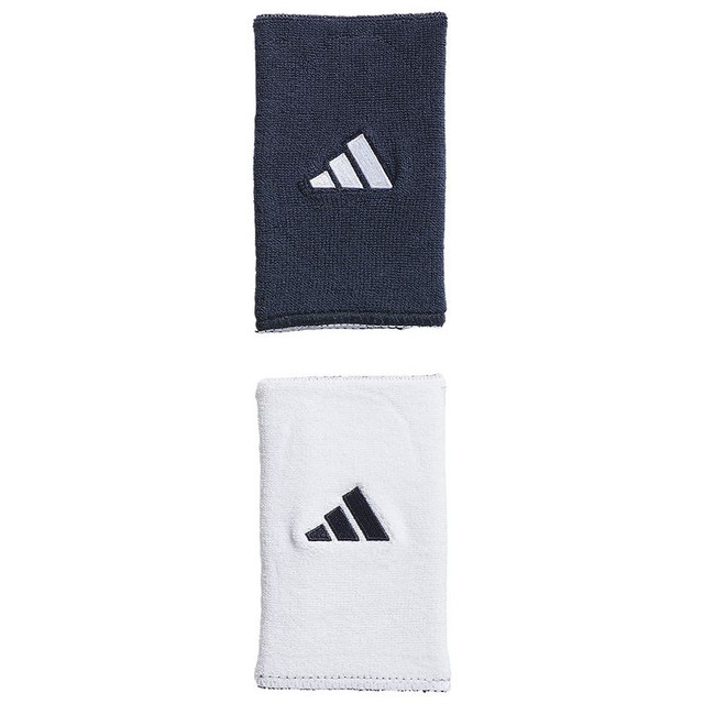 adidas Interval Large Reversible 2.0 Wristbands - Collegiate Navy/White