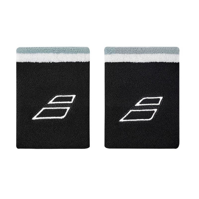 Babolat Terry Jumbo Wristband - Black/White