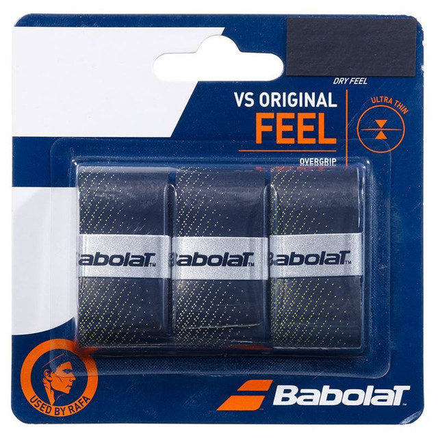 Babolat VS Original Black/Fluo Yellow Overgrip (3 Pack)