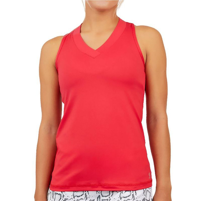 Sofibella UV Colors Racerback Tank - Berry Red