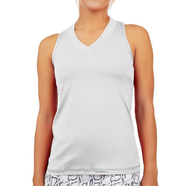 Sofibella UV Colors Racerback Tank - White