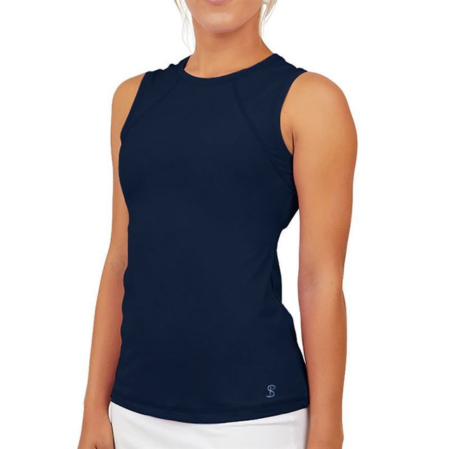 Sofibella UV Colors Sleeveless Tank - Navy