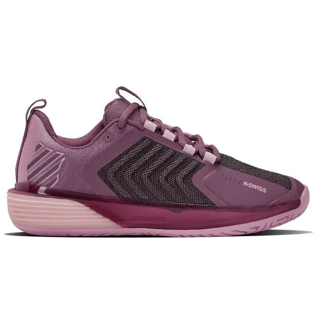 K Swiss Ultrashot 3 Womens Tennis Shoe - Grape Nectar/Cameo Pink