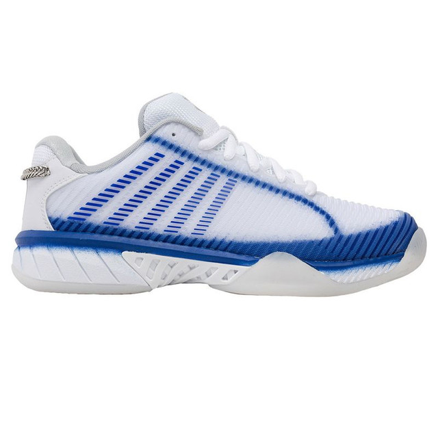 K Swiss x Lucky In Love Hypercourt Express 2 Womens Tennis Shoe - White/Electric Blue/Silver