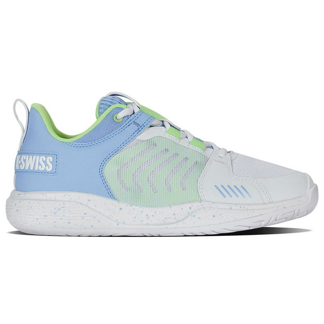 K Swiss Ultrashot Team Womens Tennis Shoe - Lucent White/Dutch Canal/Paradise Green
