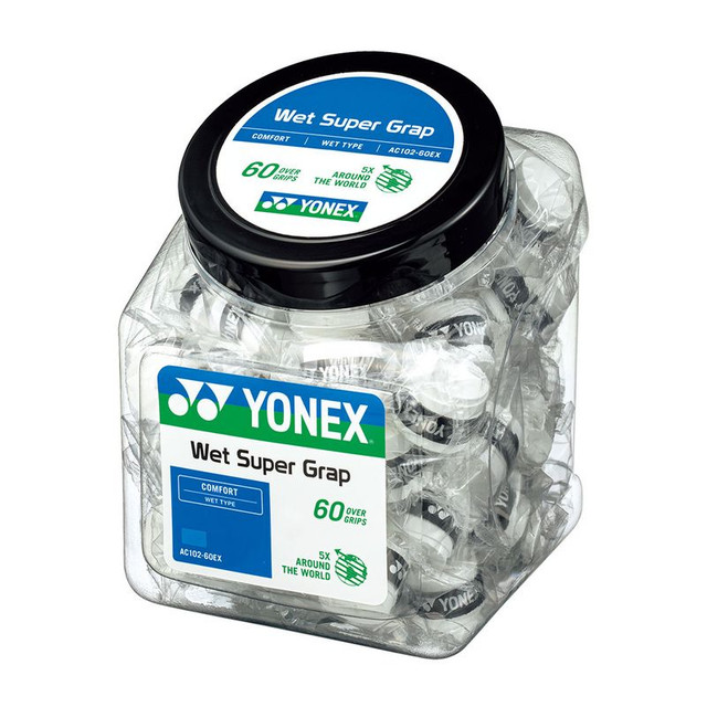 Yonex Super Grap Overgrip 60 Count Bucket - White