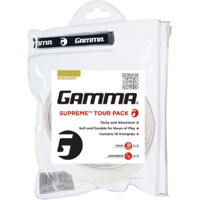 Gamma Supreme Tennis OverGrip (15 Pack) AGSOB10