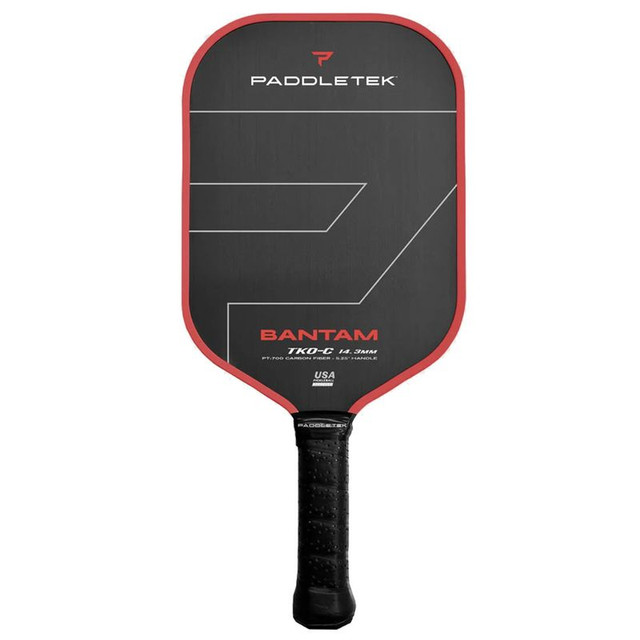 PaddleTek Bantam TKO-C 14.3 Red/Black Pickleball Paddle