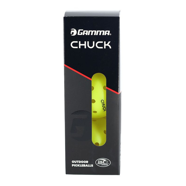 Gamma Chuck Outdoor Yellow Pickleball (3 Pack)