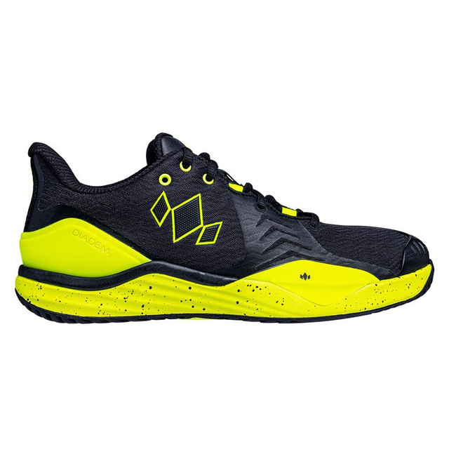 Diadem Court Burst Mens Tennis Shoe - Black/Yellow