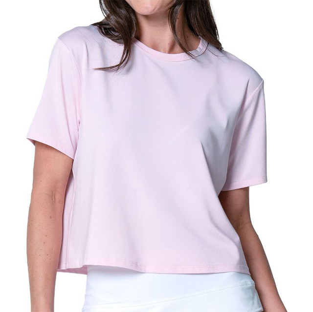 Lucky in Love Linen Nouveau Power Box Tee - Pink Sand