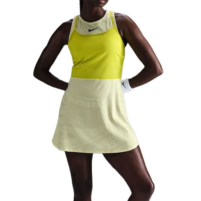 Nike Court Slam Dress - Luminous Green/High Voltage/Medium Ash