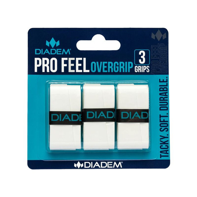 Diadem Pickleball Pro Feel White 3 Pack Grip