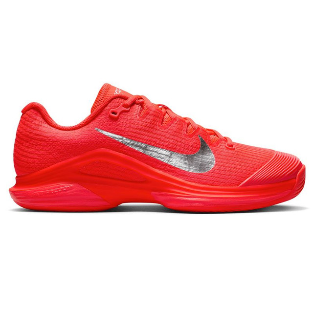 Nike Zoom Vapor 12 Premium Womens Tennis Shoe - Bright Crimson/Metallic Silver