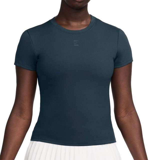Nike Court Advantage Short Sleeve Top - Armory Navy