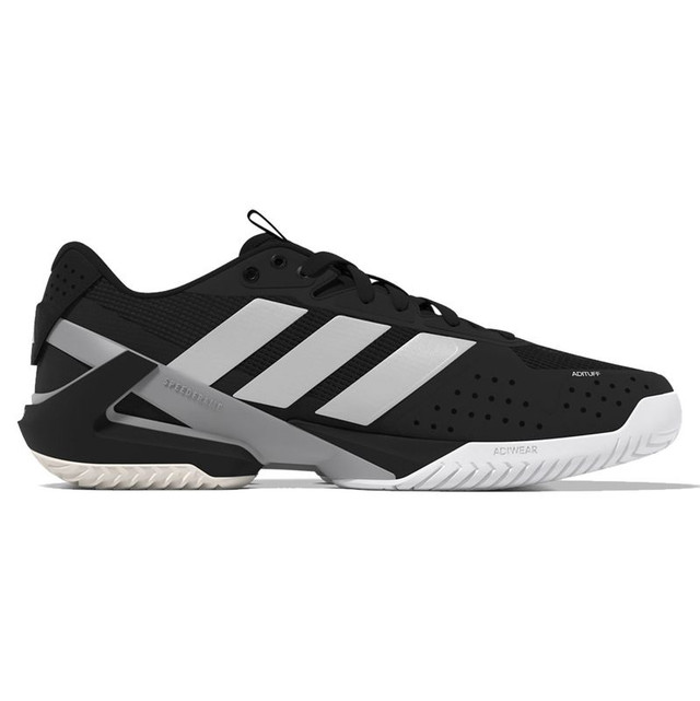 adidas Adizero Ubersonic 5 Mens Tennis Shoe - Black/Zero Metallic/Silver Metallic