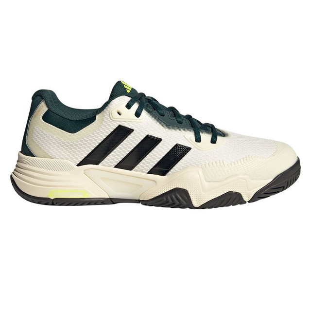 adidas Sole Match Control 2 Mens Tennis Shoe - Off White/Silver Metallic/Aurora Ivy