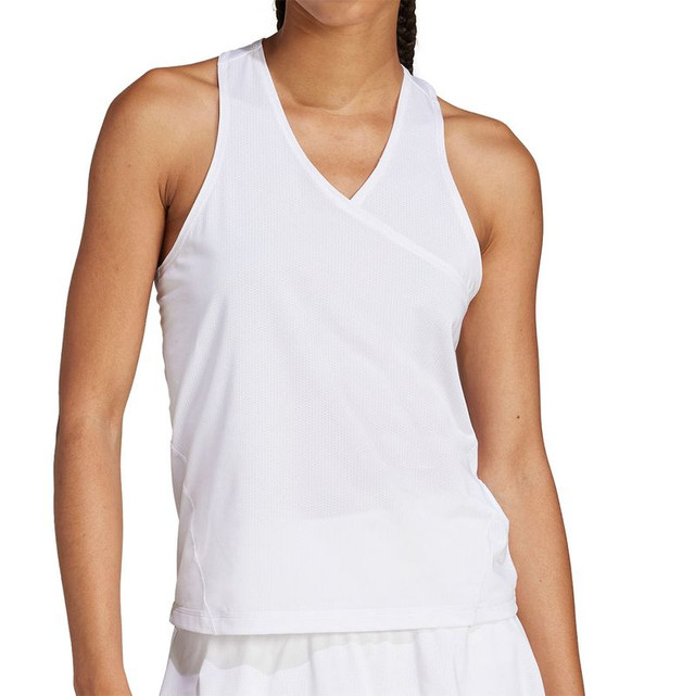 adidas Club V-Neck Tank Top - White