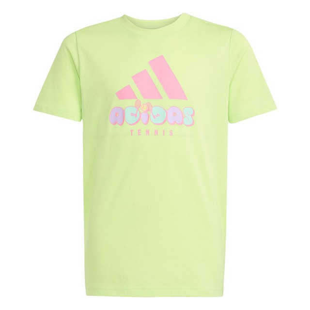 adidas Tennis Graphic Boys Tee Shirt - Pulse Lime