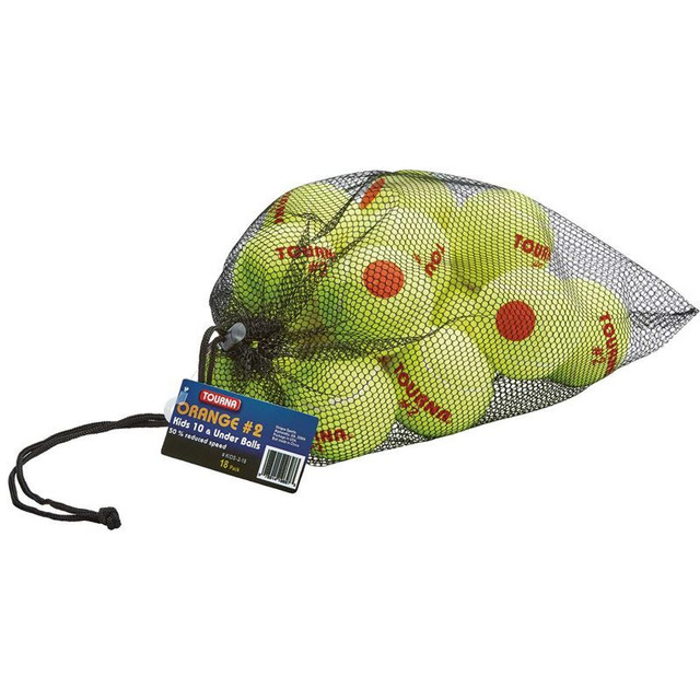 Tourna Stage 2 Tennis Balls (18 Pack)
