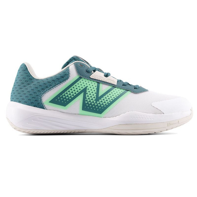 New Balance 696v6 (2E) Mens Tennis Shoe - White/Green