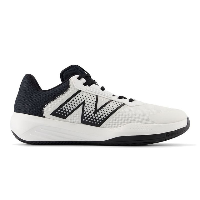 New Balance 696v6 (2E) Mens Tennis Shoe - White/Black
