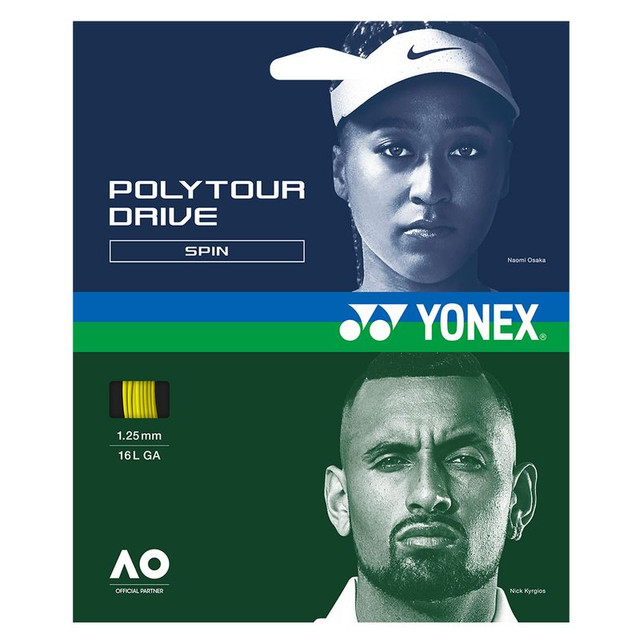 Yonex Poly Tour Drive 125 16L Flash Yellow Tennis String