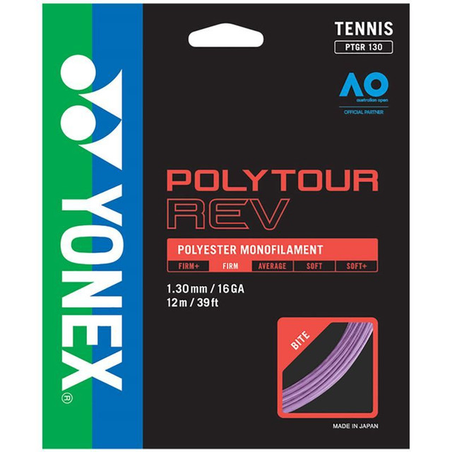 Yonex Poly Tour Rev 130 16G Purple Tennis String