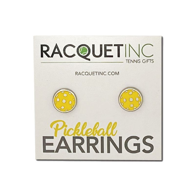 Racquet Inc Tennis Racquet Earrings - Yellow