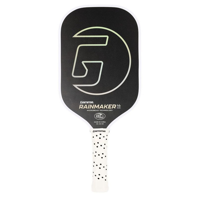 Gamma Microbead Rainmaker 16mm Black Pickleball Paddle