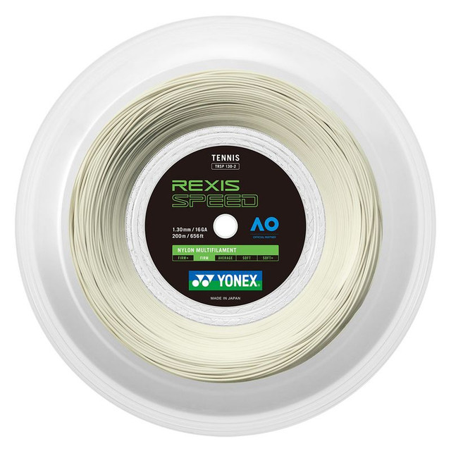 Yonex Rexis Speed 130 16G White Tennis String REEL