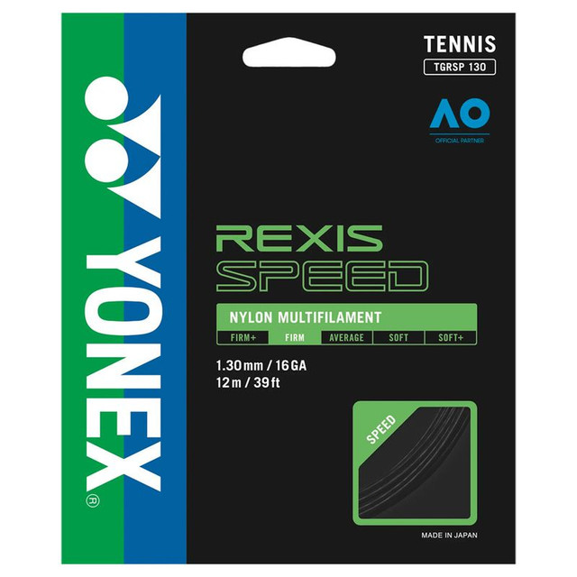 Yonex Rexis Speed 130 16G Black Tennis String