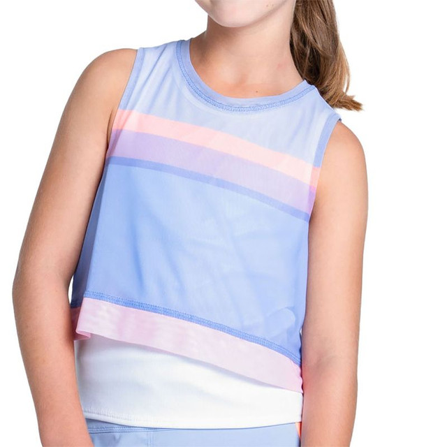 Lucky in Love Lavender Love Girls Breezy Tank Top - Baby Lavender