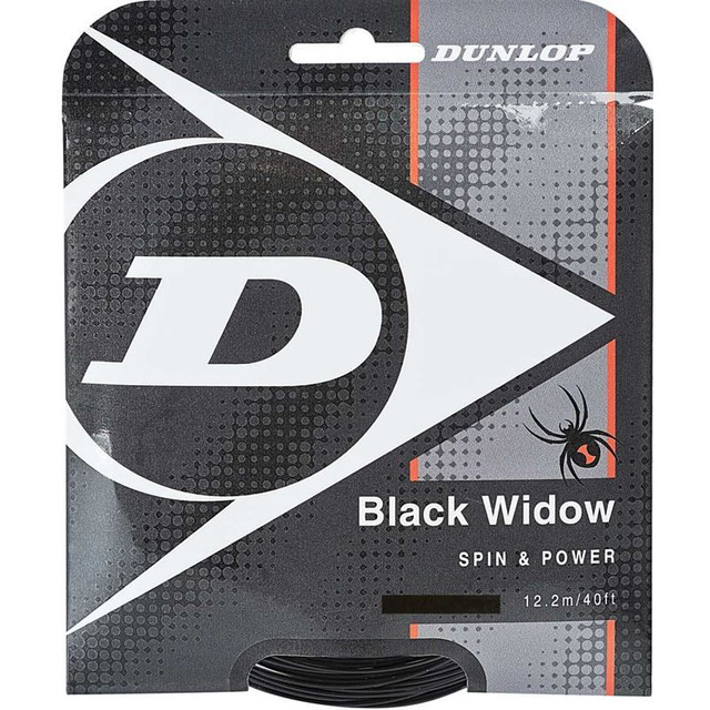 Dunlop Black Widow 18G Black Tennis String